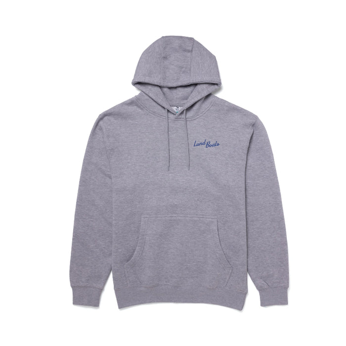 LUND Built By Fisherman Hoodie - GREY