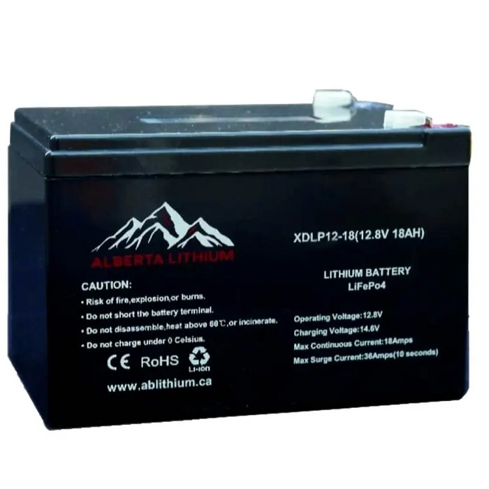 ALBERTA LITHIUM Battery - 12V, 18AH