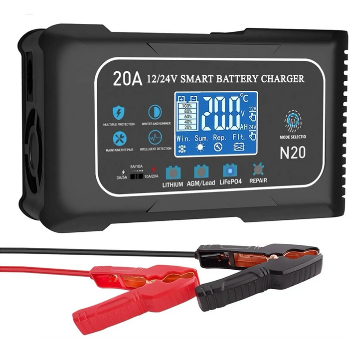 ALBERTA LITHIUM Smart Charger - 12V/24V 20 AMP