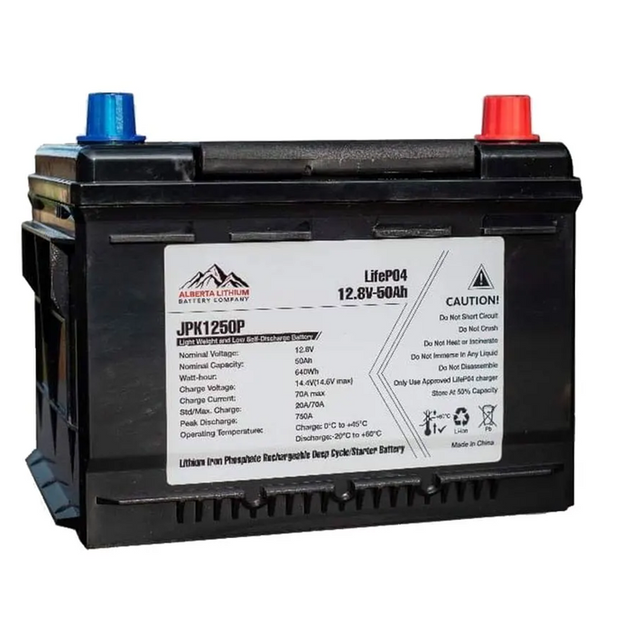 ALBERTA LITHIUM Starter/Deep Cycle Battery - 13.2V, 60AH, 850CCA