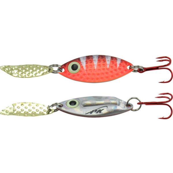 PK LURES - Rattling Spoon Nickel Hologram Back Pink Hologram, 3/8 oz - PKRS2PH