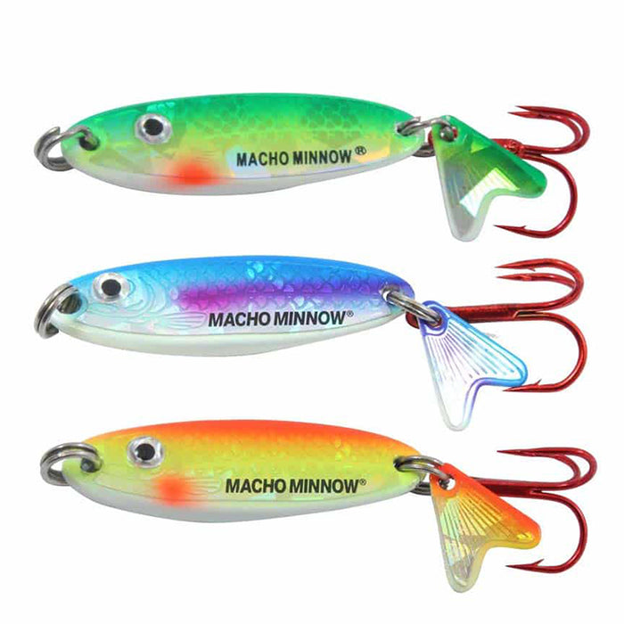 NORTHLAND TACKLE Macho Minnow Vertical Jigging Spoon - PERCH, CHUB, RAINBOW