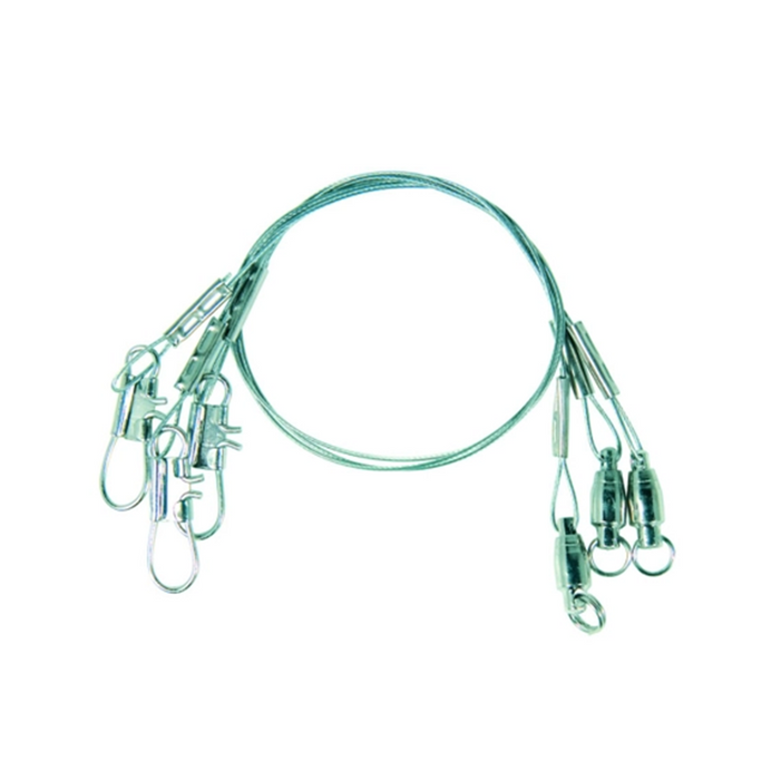 EAGLE CLAW Steel Leader with Ball Bearing Swivel