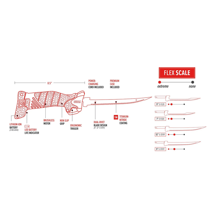 BUBBA Cordless Electric Fillet Knife - PRO SERIES