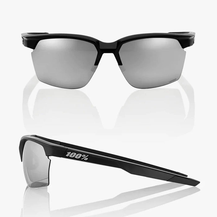 100% - SPORTCOUPE SOFT TACT BLACK W/ SMOKE LENS