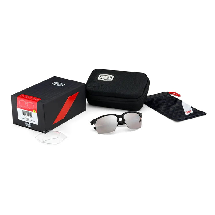 100% - SPORTCOUPE SOFT TACT BLACK W/ SMOKE LENS