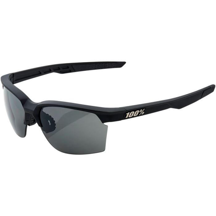 100% - SPORTCOUPE SOFT TACT BLACK W/ SMOKE LENS