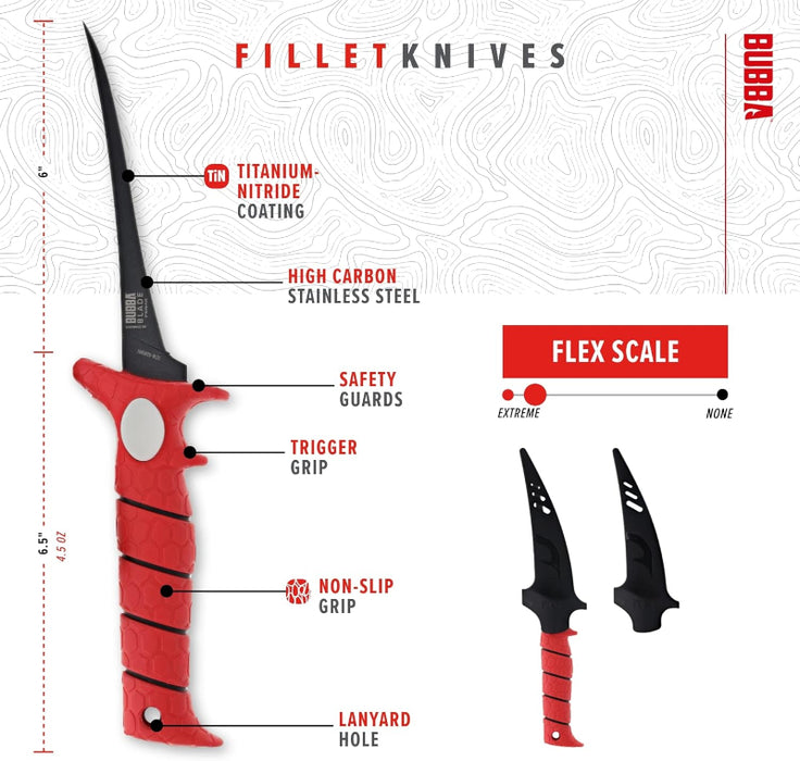 BUBBA Fillet Knife - 6 INCH