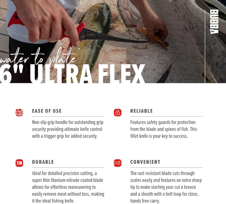 BUBBA Fillet Knife - 6 INCH