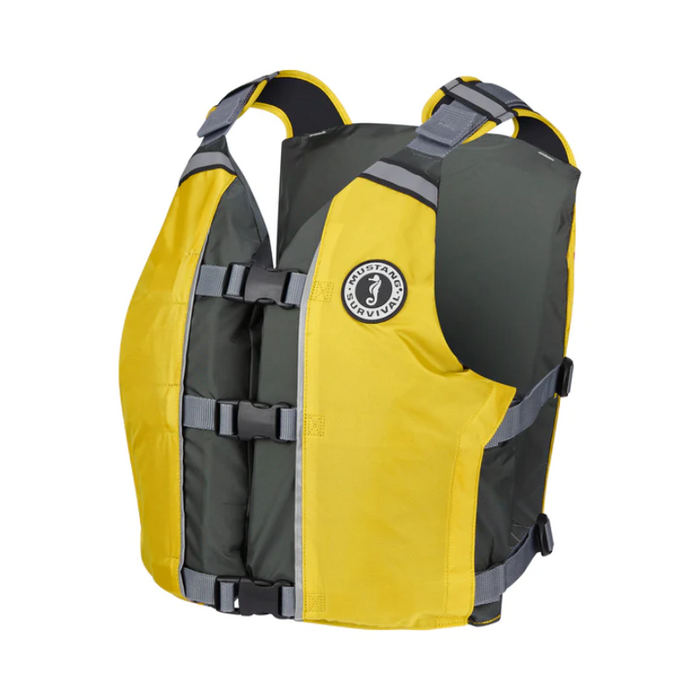MUSTANG SURVIVAL APF Foam Vest - YELLOW/GREY