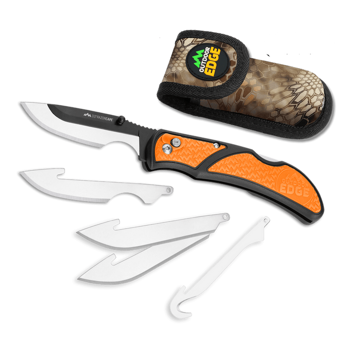 OUTDOOR EDGE Razor Cape - Caping, Gutting and Drop-point 300/301 ORANGE