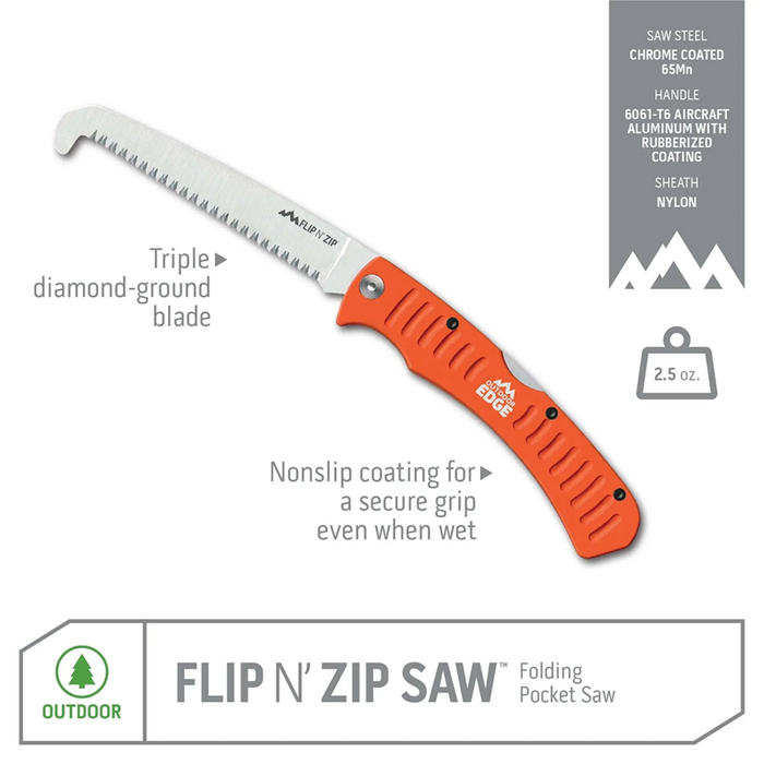 OUTDOOR EDGE Flip N'Saw Lightweight Folding Saw 4.5"