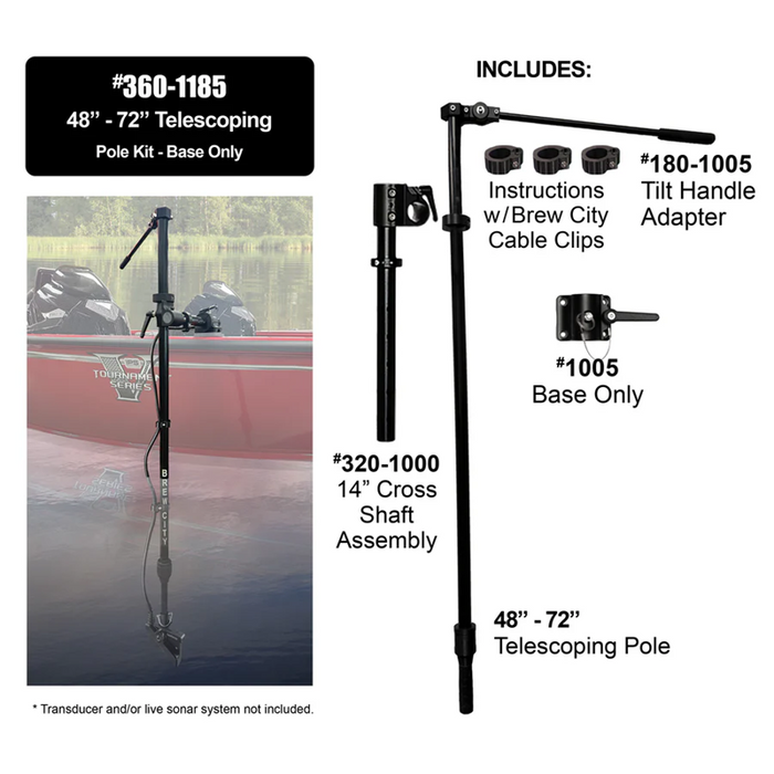 BREW CITY Telescoping Pole Kit - 48"-72"