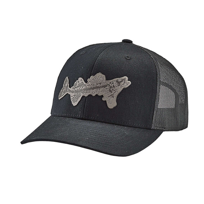 STRIKER Fossil Fish Patch Trucker Cap - BLACK