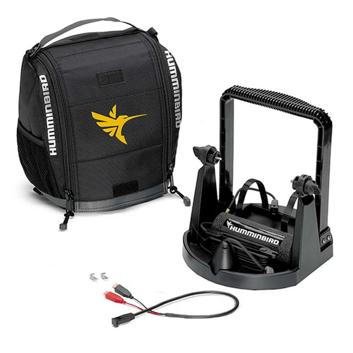 HUMMINGBIRD Portable Ice Kit With Chirp Ice Transducer - HELIX 5