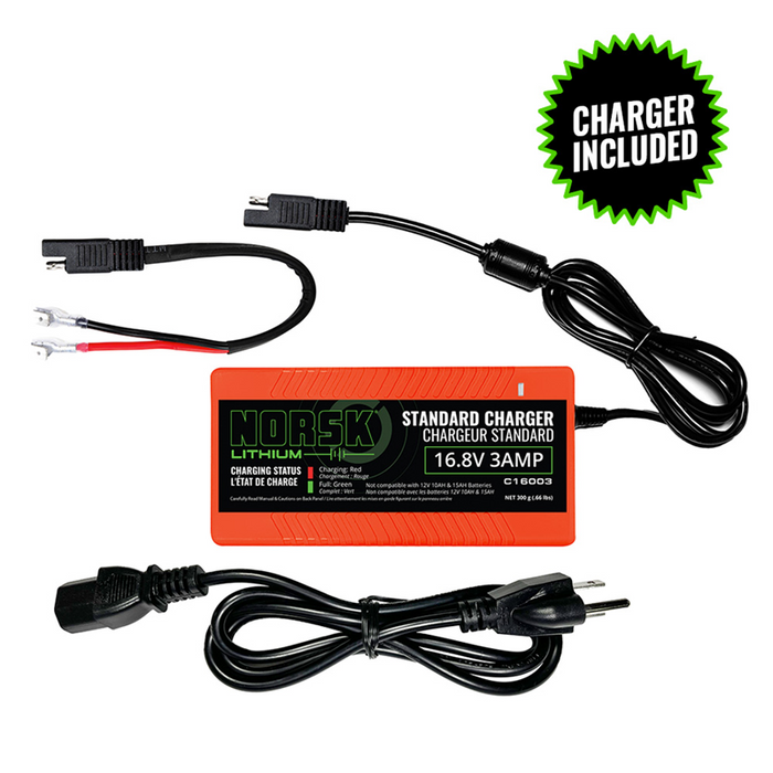 NORSK 14.8V Lithium-Ion Battery With Charger - 30AH