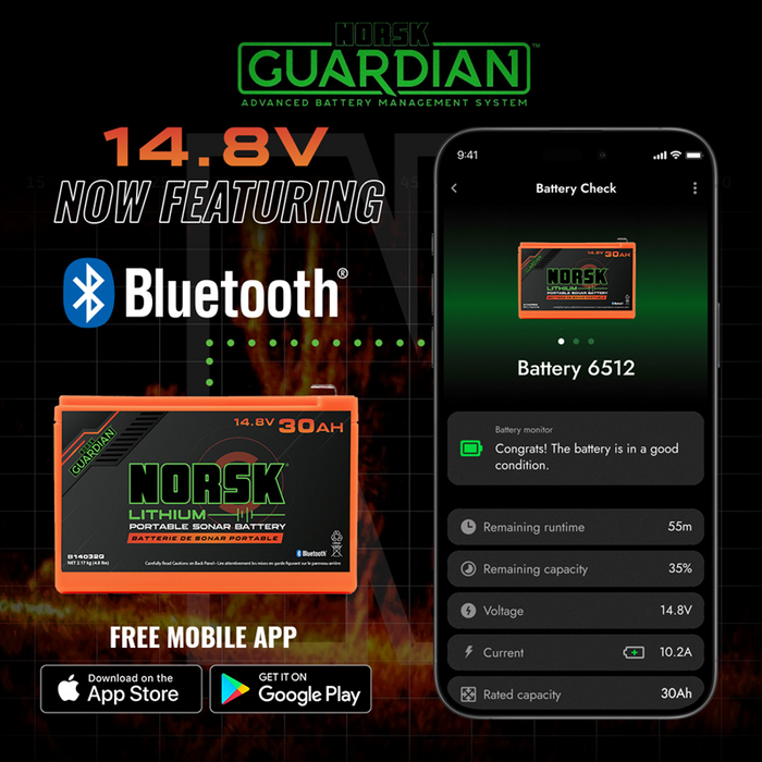 NORSK 14.8V Lithium-Ion Battery With Charger - 30AH