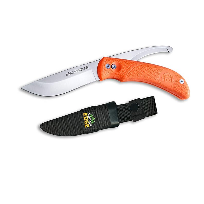 OUTDOOR EDGE SwingBlade Rotating Blade Hunting Knife 2in1 - ORANGE