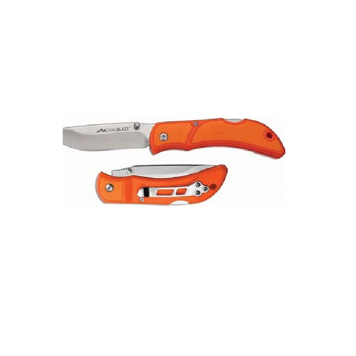 OUTDOOR EDGE Trail Blaze Lockback Carry Knife 3.3" ORANGE