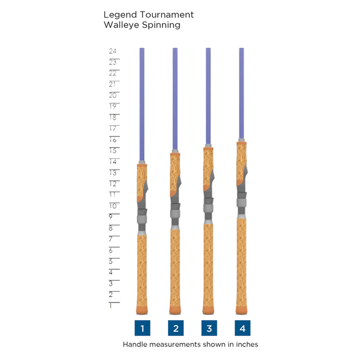 ST. CROIX Legend Tournament Walleye Spinning Rod - 6'6" MEDIUM LIGHT