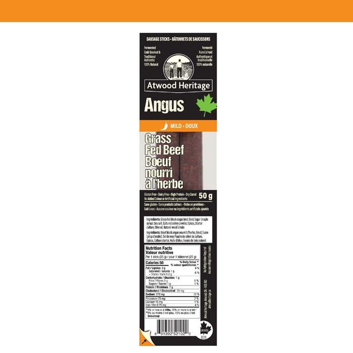 ATWOOD HERITAGE Angus Beef Snack Sticks - MILD - 2 PACK