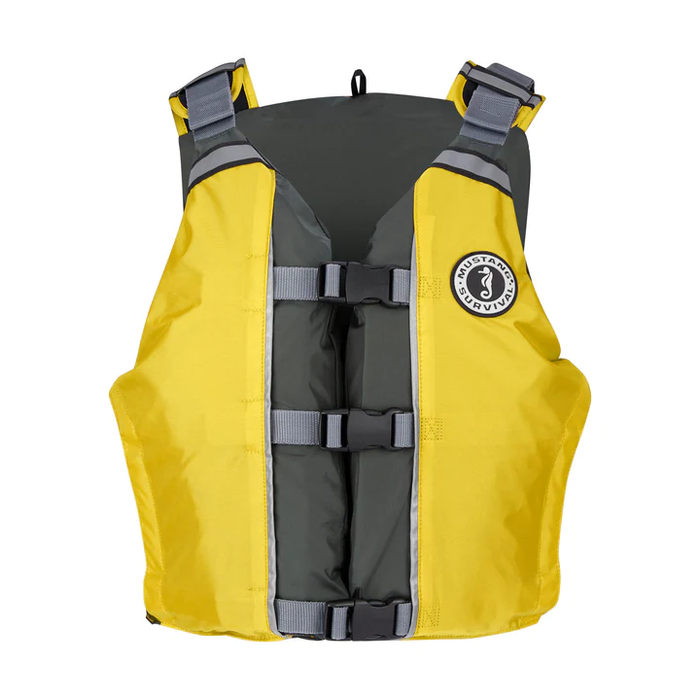 MUSTANG SURVIVAL APF Foam Vest - YELLOW/GREY
