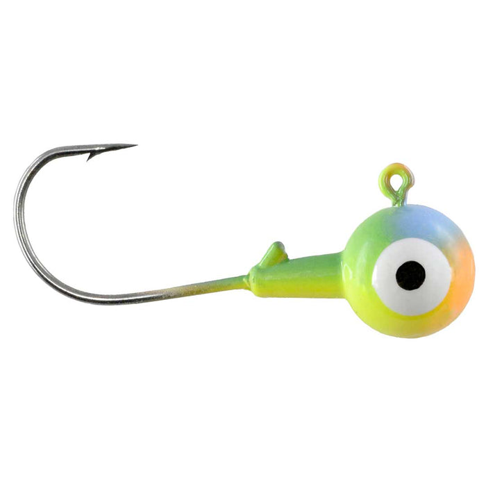 CHUBBS Two-Tone Solid Colors Round Jigs - 10 PACK