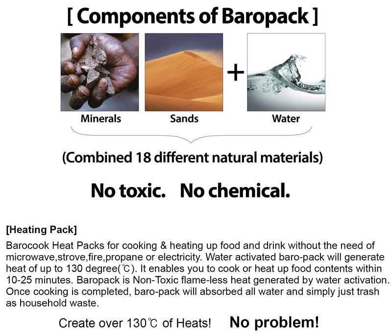 BARO COOK (10pcs/set) Heating Pack - 20g