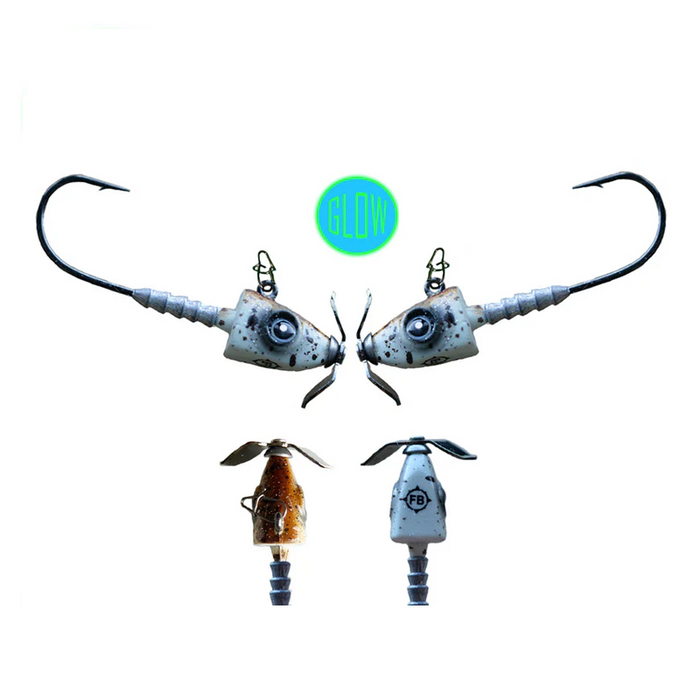 FROSTBITE Headspinner Propeller Jig - 2PACK