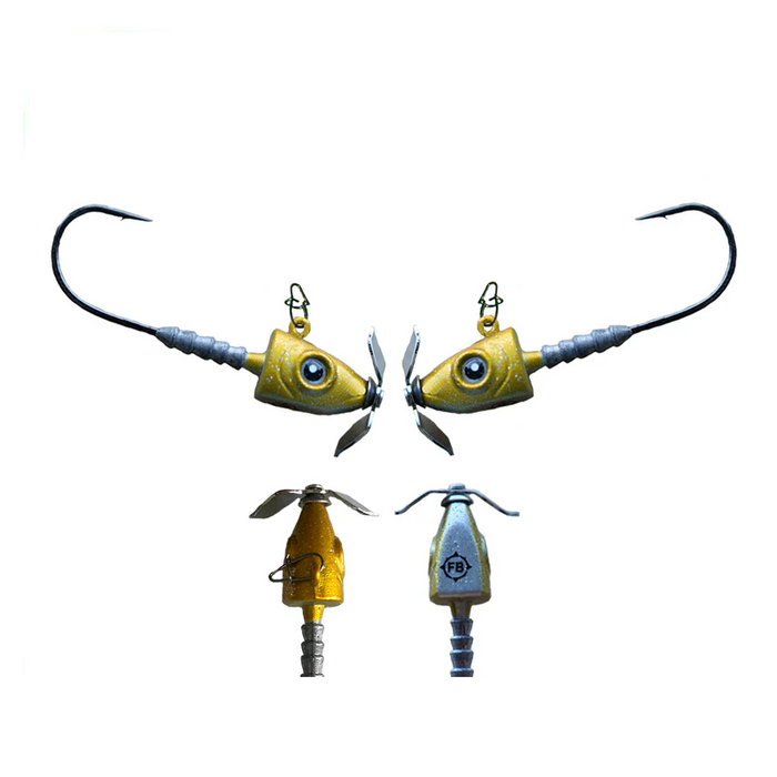 FROSTBITE Headspinner Propeller Jig - 2PACK