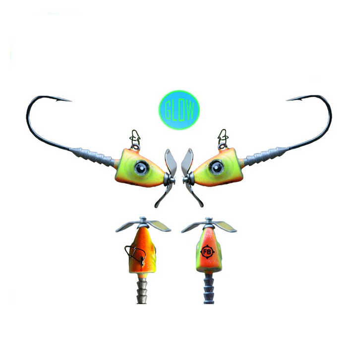 FROSTBITE Headspinner Propeller Jig - 2PACK