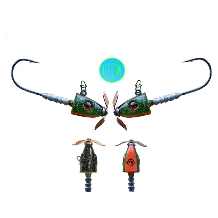 FROSTBITE Headspinner Propeller Jig - 2PACK