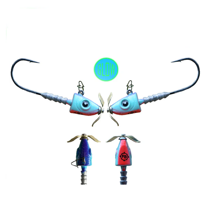 FROSTBITE Headspinner Propeller Jig - 2PACK