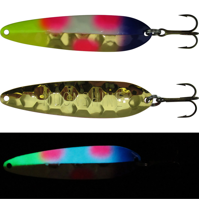 MOONSHINE Walleye Half Moon Gold Spoon